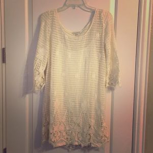 Knit lace dress